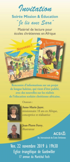 Soir e Je lis avec Sara Guebwiller 22 11 19