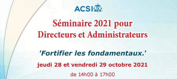 Banni re S minaire ACSI 2021