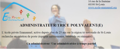 Recherche Enseignant primaire 2019 Ecole Emmanuel