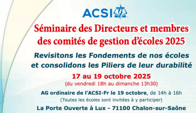 Seminaire des Derecteurs 2025